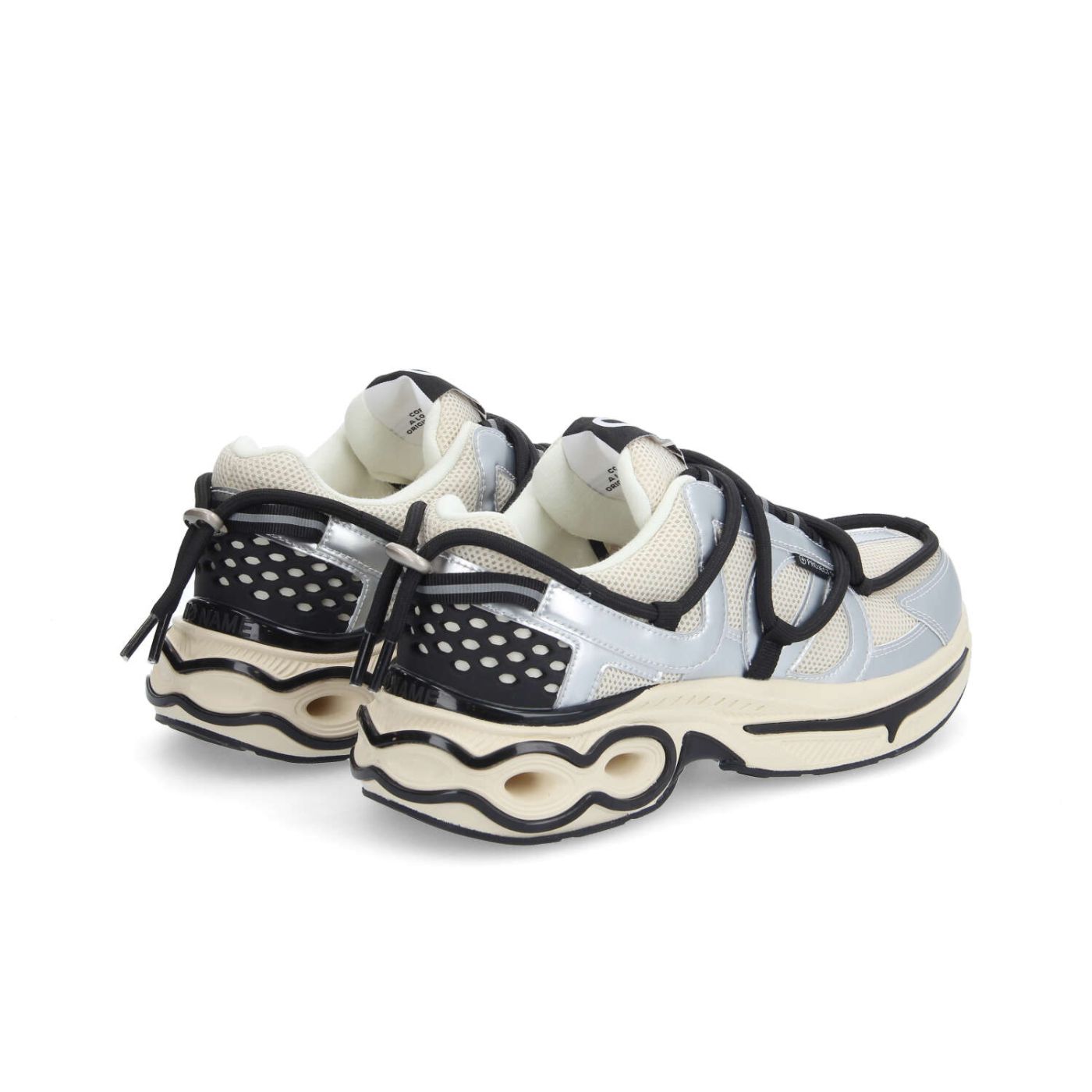 WILLO RUNNER W - MESH/METAL - OFF WHITE/SILVER